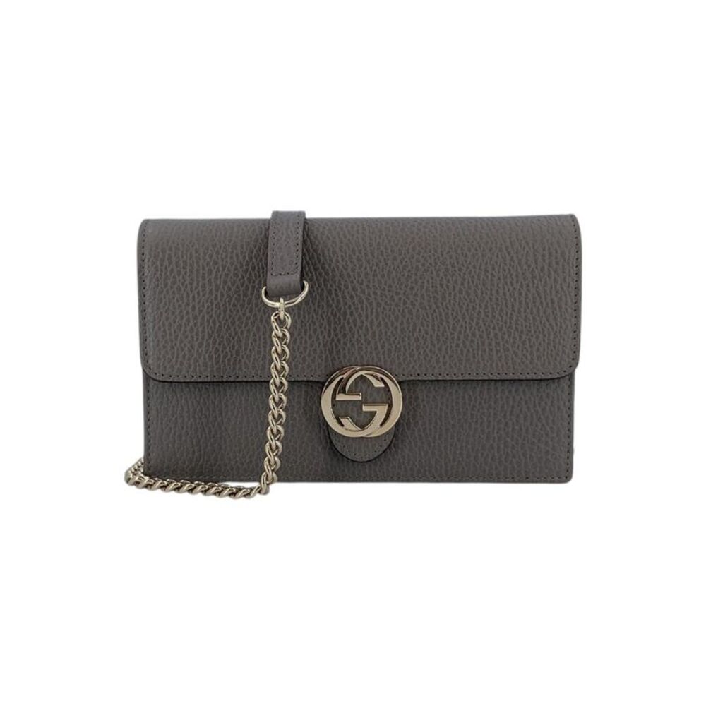 Gucci Leather Crossbody Bag Wallet on Chain